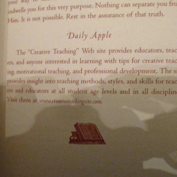 Apples Of Gold For Teachers By Vicki Caruana Hardcover - Picture 3 of 9